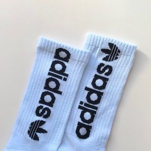 Dyed Adidas Crew Socks Blue and Pink Pastels Pack
